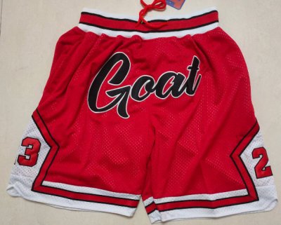 NBA Chicago Bulls 23 Goat bulls just don shorts Rouge